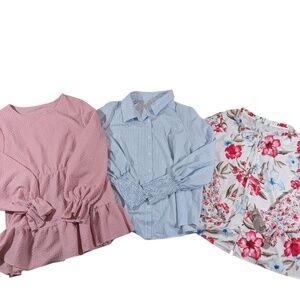 Bundle of Three Women's Long Sleeve Blouses Size 1X